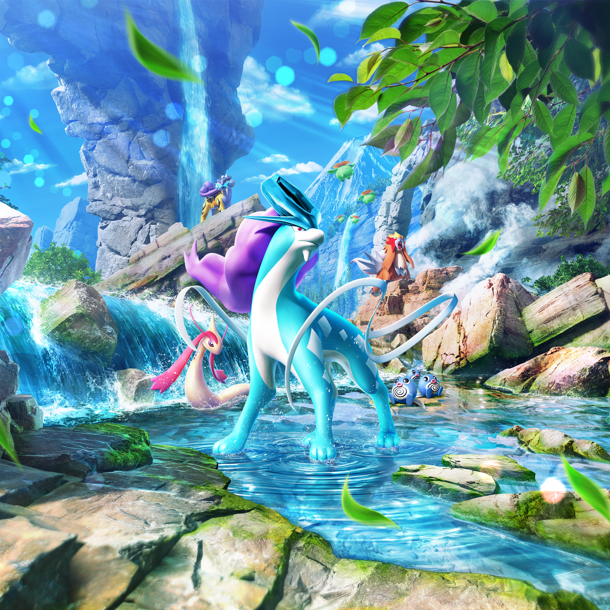 Legendary Pokémon Raikou, Entei & Suicune Join the Secluded Springs Booster in Pokémon TCG Pocket