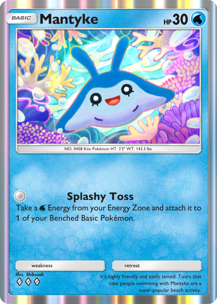 Mantyke card artwork from Pokémon TCG Pocket Secluded Springs expansion
